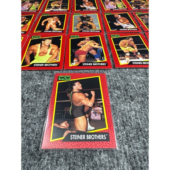 WCW 1991 Steiner Brothers Trading Card Set - Picture 4 of 5